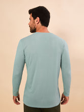 Charger l'image dans la galerie, Model Back: Uv Line T-Shirt Longsleeve New Fit Masc Verde Agua Upf50+