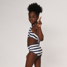 Charger l'image dans la galerie, Model Back: Uv Line Deux Pièces Fille Bikini Set Listras Upf50+