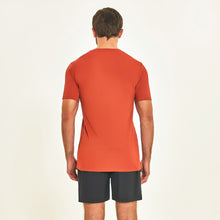 Charger l'image dans la galerie, Model Back: Uv Line Fitness Haut T-Shirt Sport Fit Ferrugem Upf50+