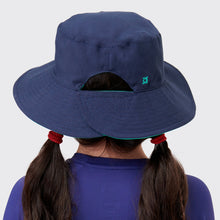 Charger l'image dans la galerie, Model Back: Uv Line Chapeau Souple/Capeline Hat California Inf Navy Blue Lagoa Upf50+
