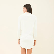 Charger l'image dans la galerie, Model Back: Uv Line Chemise Shirtdress Copenhagen Offwhite Upf50+
