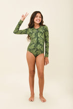 Charger l'image dans la galerie, Image 04: Uv Line Une Pièce Fille Girl Macae Folhagem Verde Upf50+
