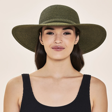 Charger l'image dans la galerie, Model Front: Uv Line Chapeau Souple/Capeline Hat Jurere Imp Fem Green Militar Upf50+
