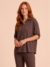 Charger l'image dans la galerie, Gallery: Uv Line Chemise Shirt Copa Brown Upf50+
