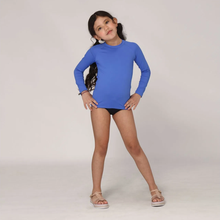 Charger l&#39;image dans la galerie, Camiseta Kids Uvpro ML Azul Bic UPF50+

