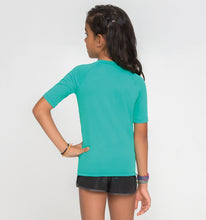 Charger l&#39;image dans la galerie, Kids FPU50+ Uvpro Short Sleeve T-Shirt Mint Green Uv
