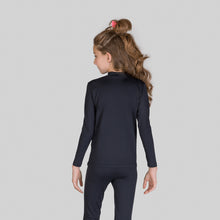 Charger l&#39;image dans la galerie, Rash Guard Kids High-Neck Black UPF50+
