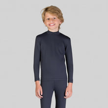 Charger l&#39;image dans la galerie, Rash Guard Kids High-Neck Black UPF50+
