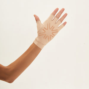 Short Glove Chocolate UPF50+