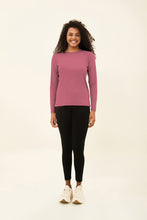 Charger l&#39;image dans la galerie, Model Front: Uv Line T-Shirt Camiseta Uvpro Br Ml Malva Upf50+
