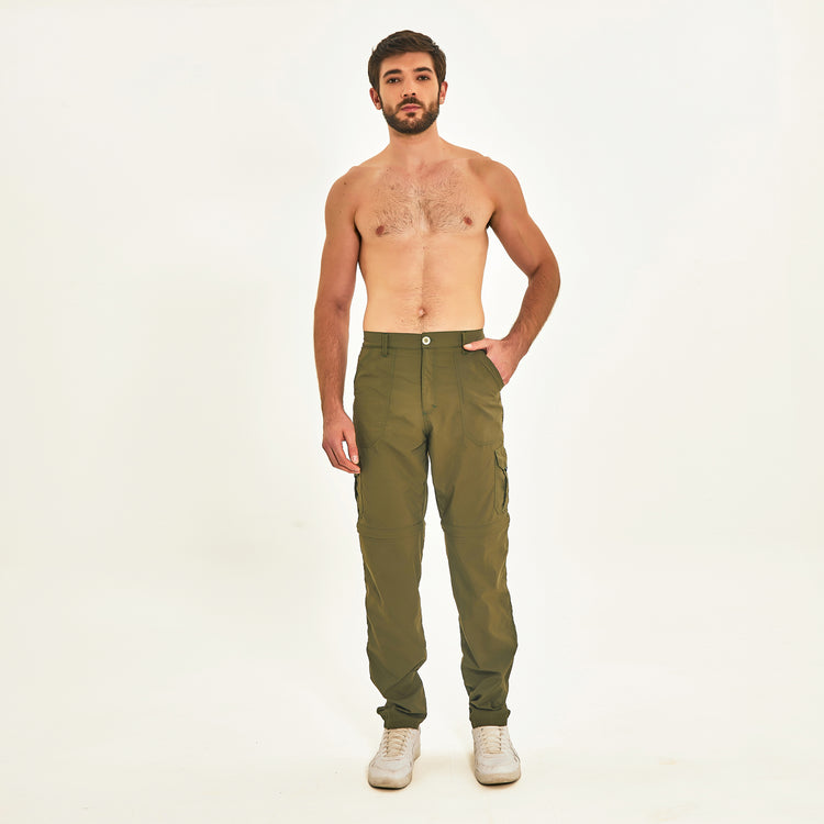 Model Front: Uv Line Fitness Bas Chelsea Verde Militar Upf50+