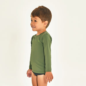 Image 02: Uv Line T-Shirt Longsleeve Baby Verde Militar Upf50+