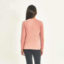 Charger l&#39;image dans la galerie, Model Back: Uv Line T-Shirt Longsleeve Uprpo Inf Rose Upf50+
