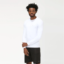 Charger l&#39;image dans la galerie, Model Front: Uv Line T-Shirt Men Fpu50+ Uvpro Long Sleeve T-Shirt White Uv
