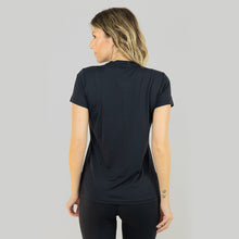 Charger l&#39;image dans la galerie, Model Back: Uv Line Fitness Haut Sport Fit Fem Preto Upf50+
