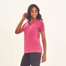 Charger l&#39;image dans la galerie, Image 02: Uv Line Fitness Haut T-Shirt Sport Fit Fuchsia Upf50+
