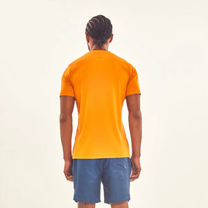 Model Back: Uv Line T-Shirt Pour Homme T-Shirt Sport Fit Orange Upf50+