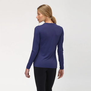 Model Back: Uv Line T-Shirt Uvpro Br Ml Marinho Fem