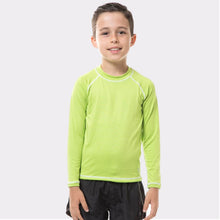 Charger l&#39;image dans la galerie, Kids FPU50+ UV Colors Long Sleeve T-Shirt Apple Green Uv
