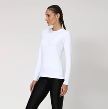 Charger l&#39;image dans la galerie, Women FPU50+ Uvpro Long Sleeve T-Shirt White Uv
